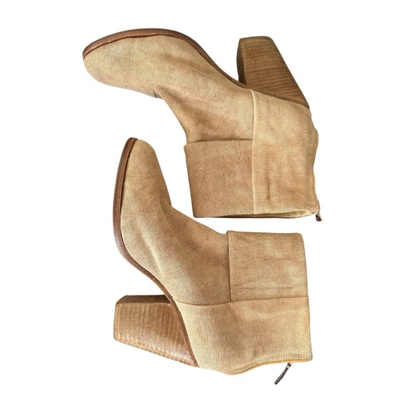 Rag & Bone Newbury Ankle Bootie in Camel Canvas Size 8 - Picture 7 of 10